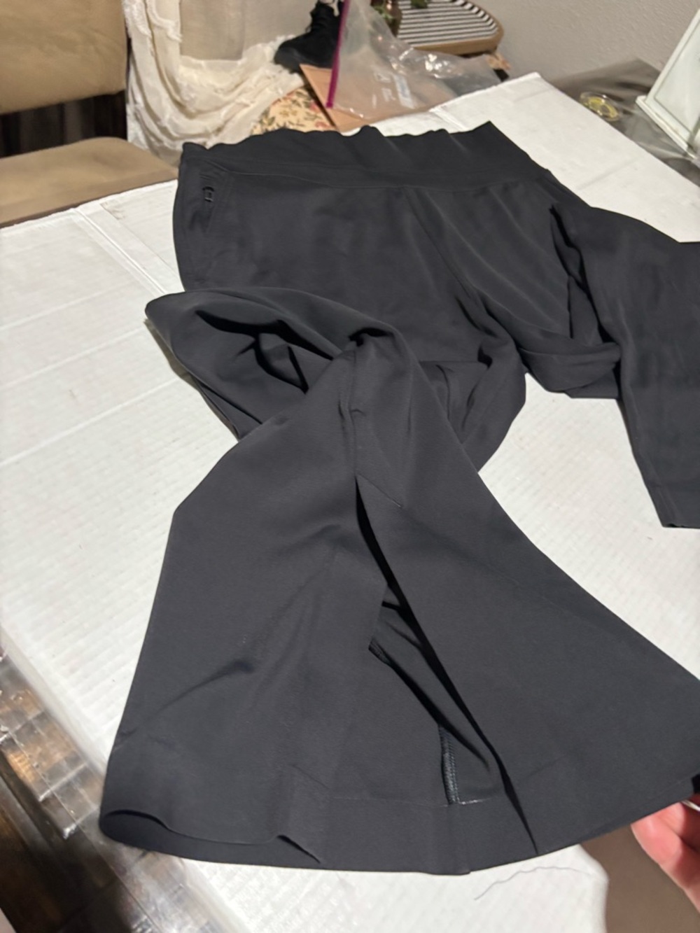 Athleta Black High-Waist Wide-Leg Pants - Picture 9 of 13